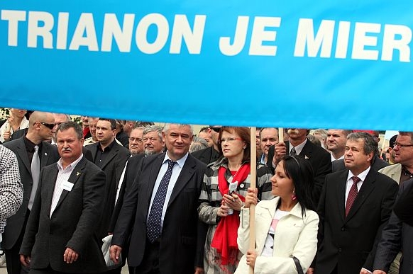 Transparent slovenských nacionalistů.